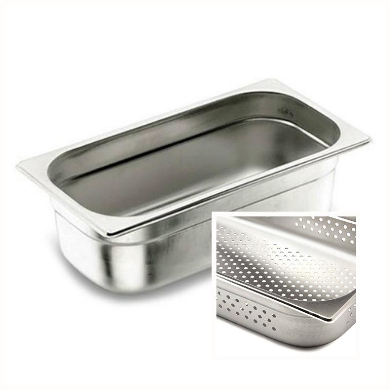 BAC GASTRONORME PERFORÉ GN 1/2 EN INOX 18/10 26.5X 32.5X 6.5CM - LACOR - GASTRONORME