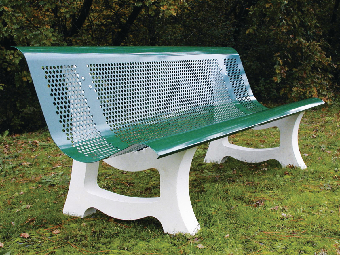 BANC BÉTON/ACIER MÉTRO