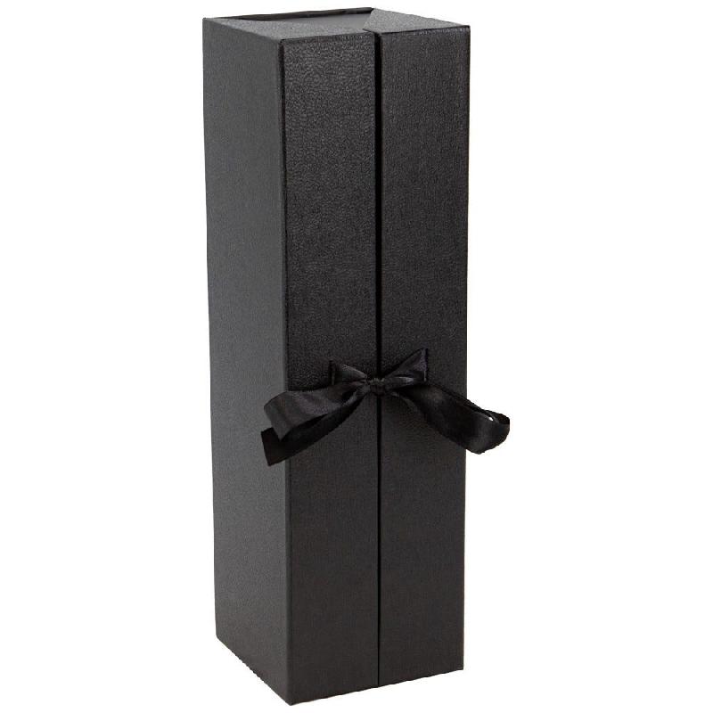 Boite carton double ouverture noir Indispensable 34x10x10cm_0