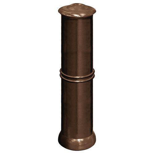 BORNE AGORA Ø 16 CM - ZINC MARRON 8017 - PROCITY