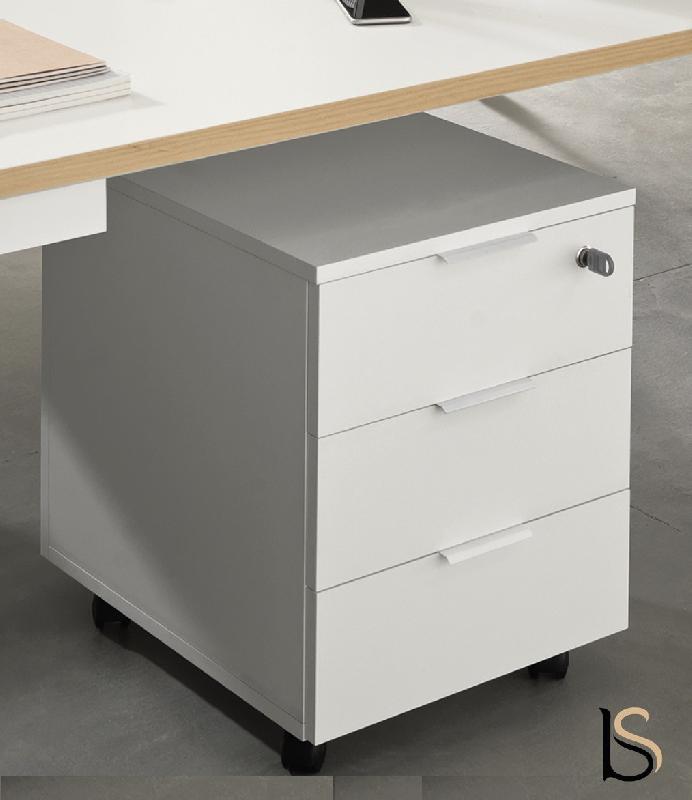 Caisson mobile 3 tiroirs Pigreco - MARTEX. - 3 tiroirs, Anthracite_0