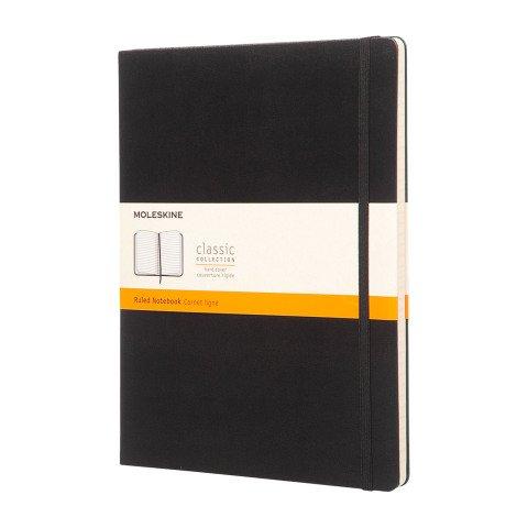 CARNET MOLESKINE RIGIDE 19 X 25 CM IVOIRE LIGNÉ 192 PAGES