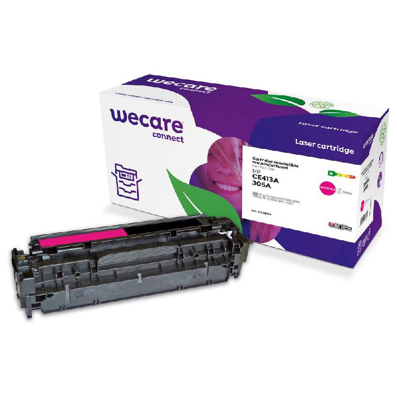 CARTOUCHE TONER REMANUFACTUREE - COMPATIBLE POUR HP 305A - PACK UNITAIRE - CE413A - MAGENTA