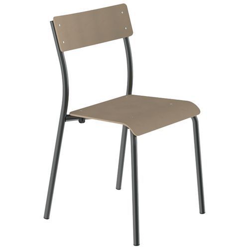 CHAISE ANDRÉ 4P T6 ASS/DOS HÊTRE PIÈTEMENT TRANSPARENT - MOBIDECOR