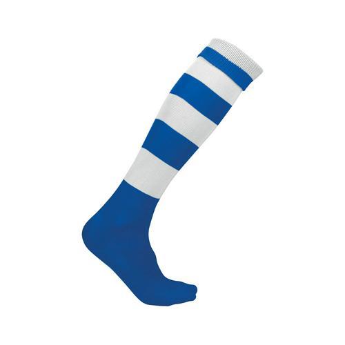 CHAUSSETTE NOW ONE ROYAL/BLANC RAYÉ