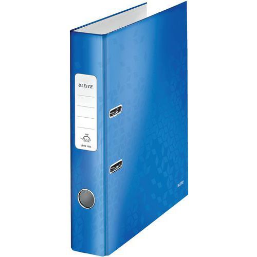 CLASSEUR LEVIER WOW 180° A4 50MM - BLEU - LEITZ