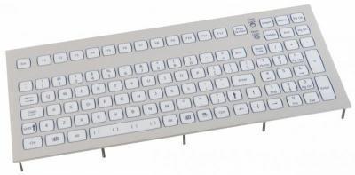 Clavier compact à encastrer i02 touches à course courte sans dispositif de pointage IP67 USB US: QWERTY - Référence: KST102F1USB_0