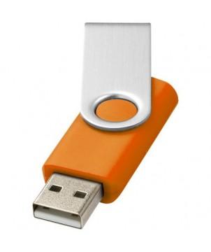 CLÉ USB ROTATIVE BASIQUE 16 GB - ORANGE - CLÉS USB PUBLICITAIRES PERSONNALISÉES