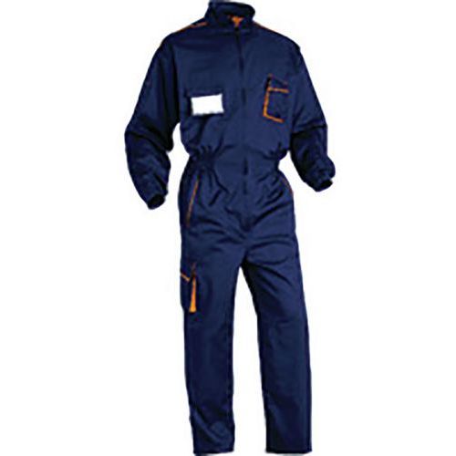 COMBINAISON DE TRAVAIL 1ZIP PANOSTYLE BLEU MARINE / ORANGE XS - DELTAPLUS
