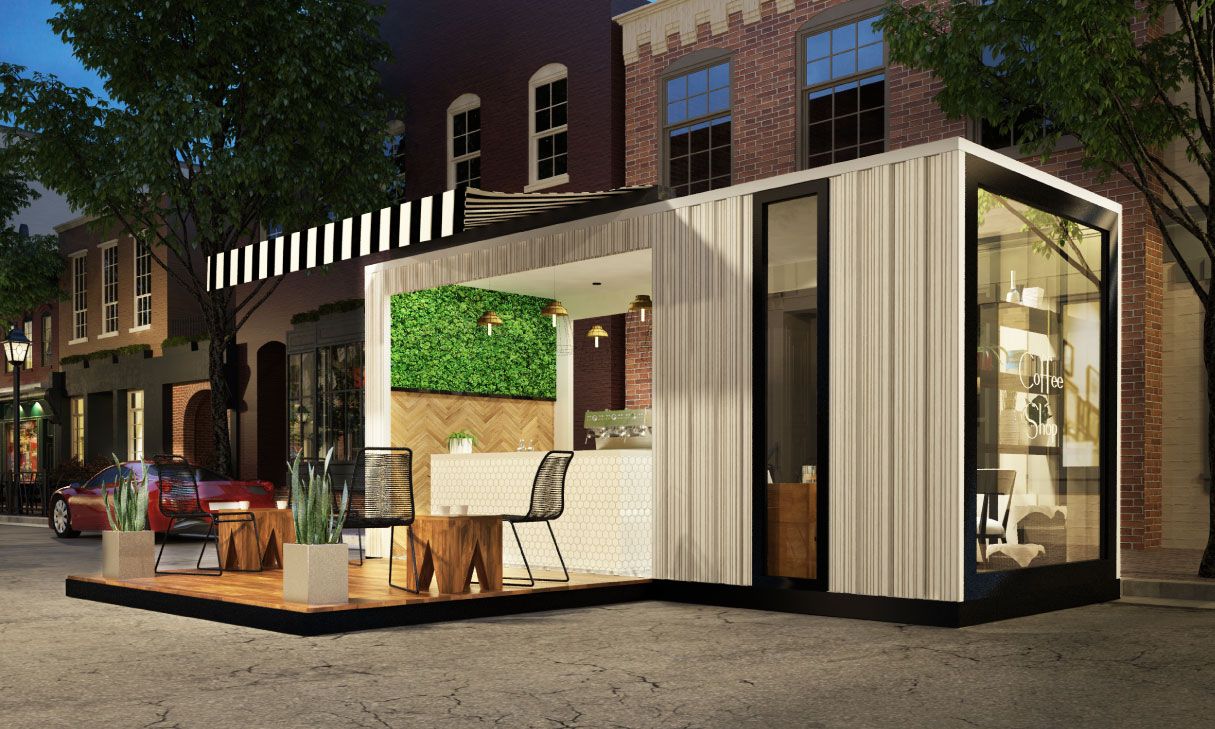 Container snack restaurant 20 pieds luxe ISK14 - Aménagement HC modifié_0