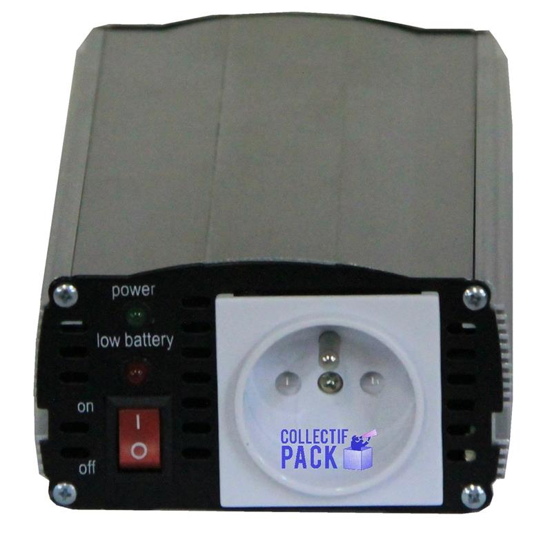 Convertisseur de tension 300 W DC/AC 12 V DC / 230 V AC - CDCAC300 - Onde sinusoïdale modifiée_0