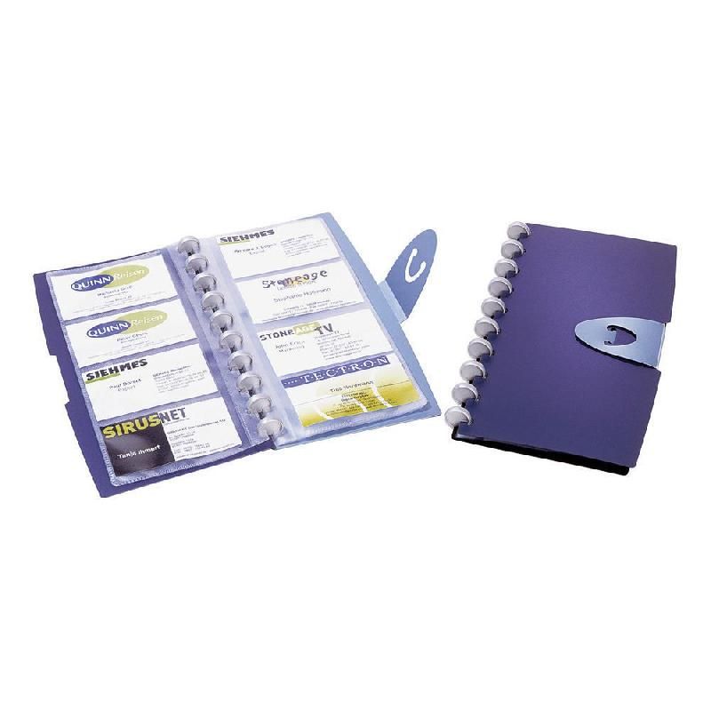 DURABLE CLASSEUR POUR CARTES DE VISITE DURABLE DURALOOK - 96 CARTES