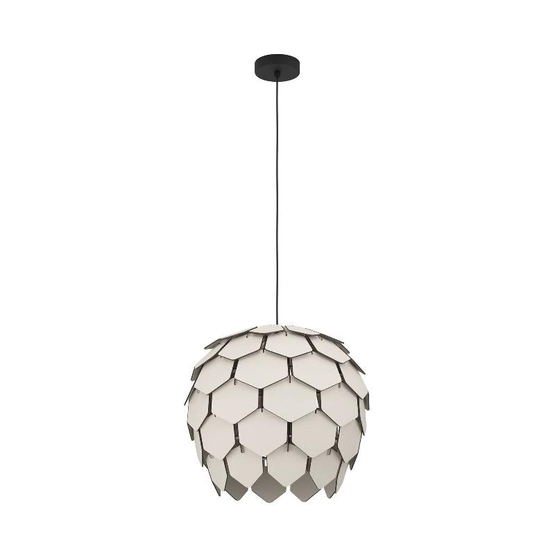 EGLO SUSPENSION MATTANZA AVEC ABAT-JOUR GRIS