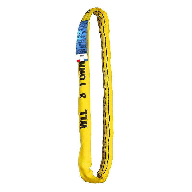 Élingue ronde standard - 3m - jaune - 0,80mm - 1680g - 3T - norme EN 1492-2 + A1 2009_0