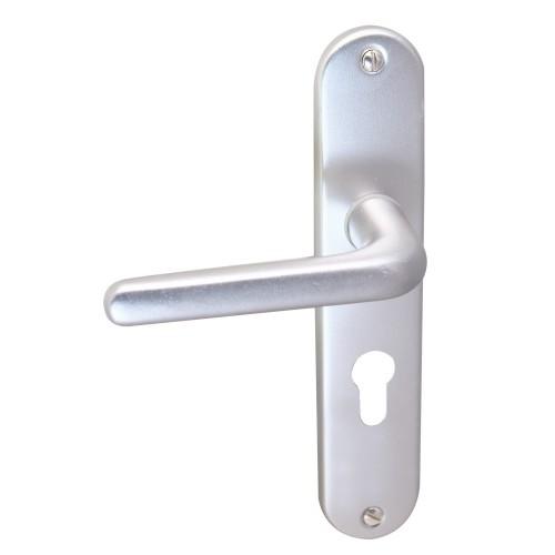 POIGNÉES SUR PLAQUES CLÉ I - ENTRAXE 165 MM - ALU ARGENT BRICOZOR