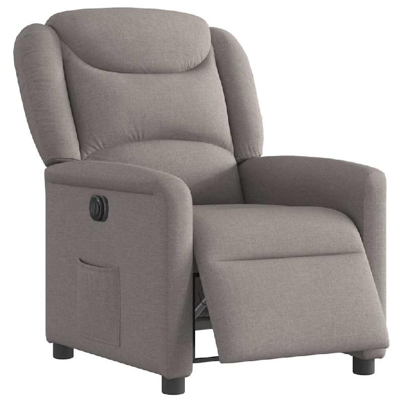 Fauteuil inclinable électrique Taupe Tissu Modèle Jerlonora - 8721102961632_0