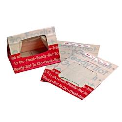 FHC - 250Pcs - Sac SOS papier brun renforcé à fenêtre 