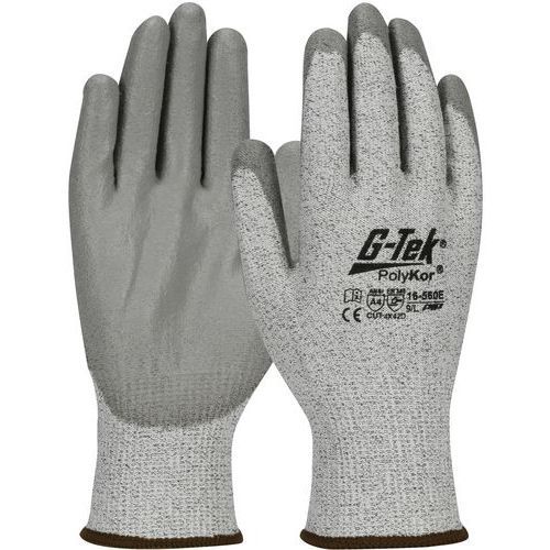 GANTS ANTICOUPURE ANTI-COUPURE CLASSE D ENDUCTION POLYURÉTHANE - 11