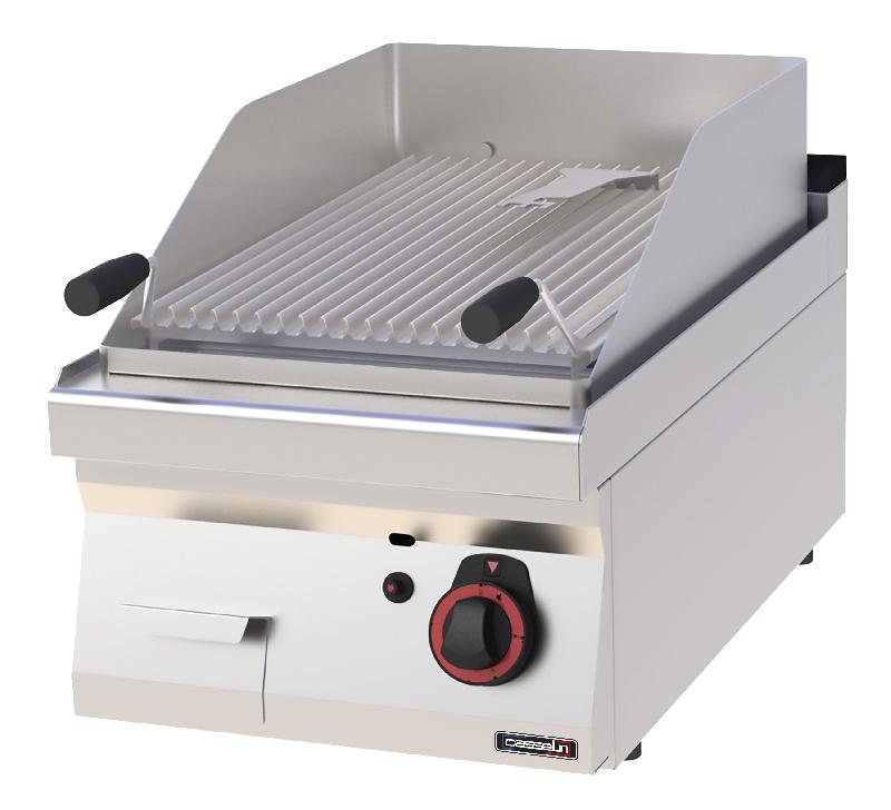Grill pierre de lave 40 CASSELIN C7GPL40 - inox, 2 positions, allumage piezo, 6500W_0