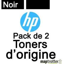 HP - 304A - CC530AD - PACK DE 2 TONERS NOIRS - PRODUIT D'ORIGINE - 3 500 PAGES X 2