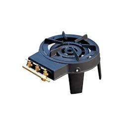 KZ GARDEN Réchaud gaz traiteur 4 pieds 8,6KW 3 robinets 3 bruleurs - noir fonte 3701599333711_0