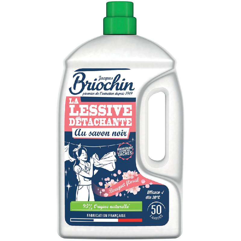 Lessive liquide au savon noir Briochin parfum bouquet floral, 2,27 L._0