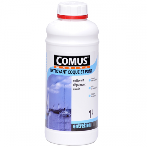 NETTOYANT COQUE ET PONT - POLYESTER ET PLASTIQUE - BLEU FLUO - 1 L COMUS
