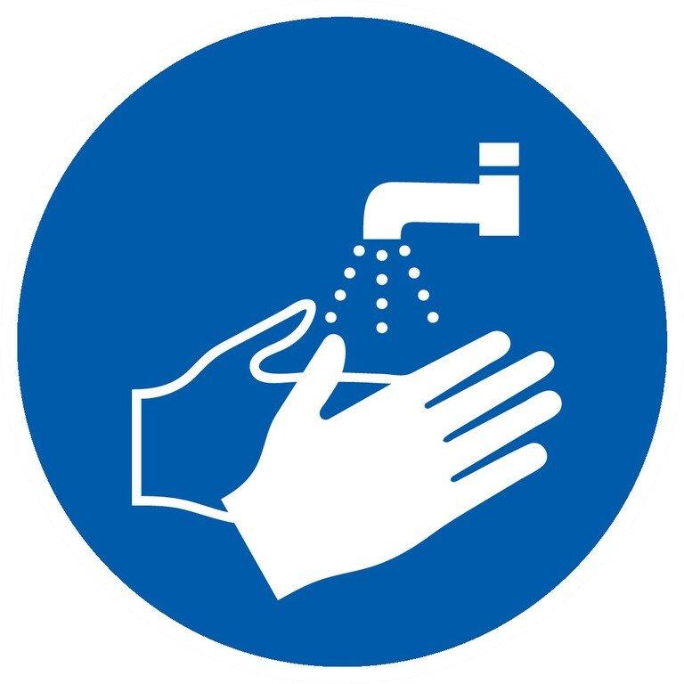 Panneau de signalisation - Lavage des mains obligatoire - Norme ISO 3864-1 - Réf. TAL622538 - TALIAPLAST_0