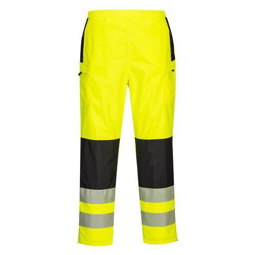 PANTALON DE PLUIE HI-VIS POUR FEMME PW386 NOIR/JAUNE L - PORTWEST