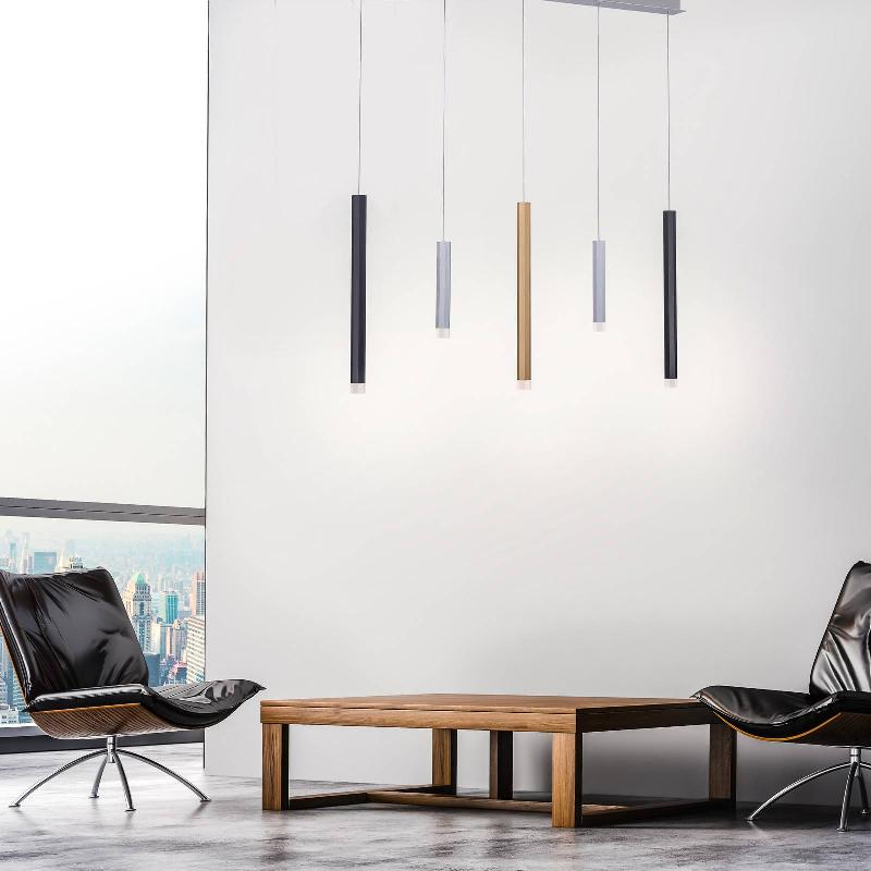 PURE GEMIN SUSPENSION LED À 5 LAMPES MÉLANGE
