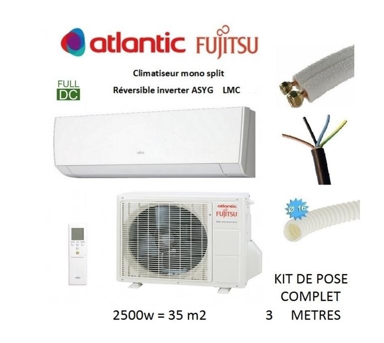 Climatiseurs splits réversibles atlantic fujitsu - Achat / Vente de ...
