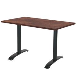 Restootab - Table 120x70cm - modèle Bazila rouille roc - marron fonte 3701665200336_0