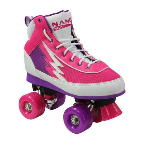 ROLLER QUAD - NEON - BLANC/ROSE/VIOLET