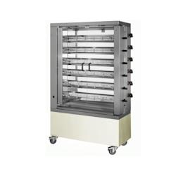 Rôtissoire verticale à gaz - 6 broches - 36 poulets | MCM - 6EG - 6EG_0