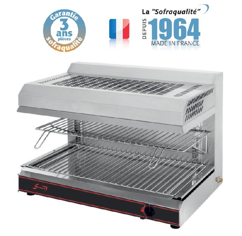Salamandre professionnelle gaz plafond fixe Sofraca - inox robuste - garantie 3 ans_0