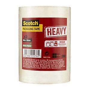 Scotch Heavy Ruban adhésif d'emballage polypropylène 57 microns 50mm x 66m Transparent - Tour de 3_0