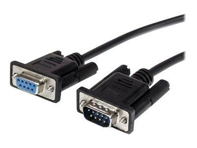STARTECH.COM CÂBLE SÉRIE DB9 RS232 NOIR EN LIAISON DIRECTE 50 CM - M/F - RALLONGE DE CÂBLE SÉRIE - DB-9 POUR DB-9 - 50 CM