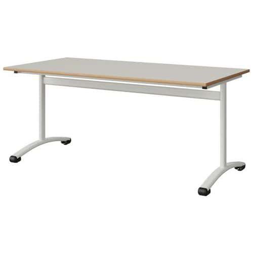 TABLE MALIBU 160X80 T5 DL STRA ALAISÉ BLC SEL W911/BLC 9016