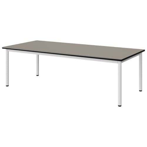 TABLE MALIBU 180X80 T2 4P STRA GRIS U727/NOIR BLC 9016