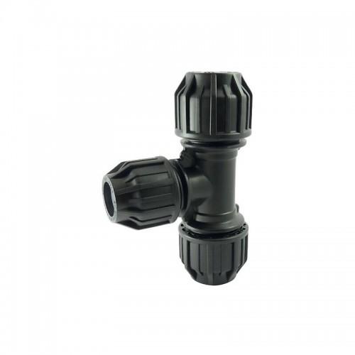 TÉ RÉDUIT À COMPRESSION POLYPROPYLÈNE POUR TUBE PE - 25X20X25MM CODITAL