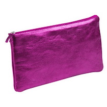 CUIRISÉ - TROUSSE PLATE 11X22 CM - FRAMBOISE - LOT DE 4