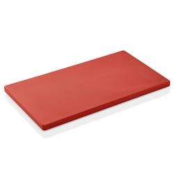 WAS Germany - Planche à découper HACCP, 50 x 30 x 2 cm, rouge, polypropylène (1830501) - rouge plastique 1830 501_0