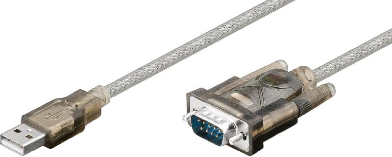 Microconnect 68875 - Câble vidéo et adaptateur 1,5 m USB A vers VGA (D-Sub), transparent, Plug and Play_0