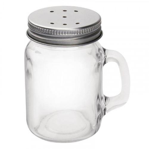 BOCAL À ÉPICES AVEC COUVERCLE INOX 135 ML OLYMPIA - LOT DE 2