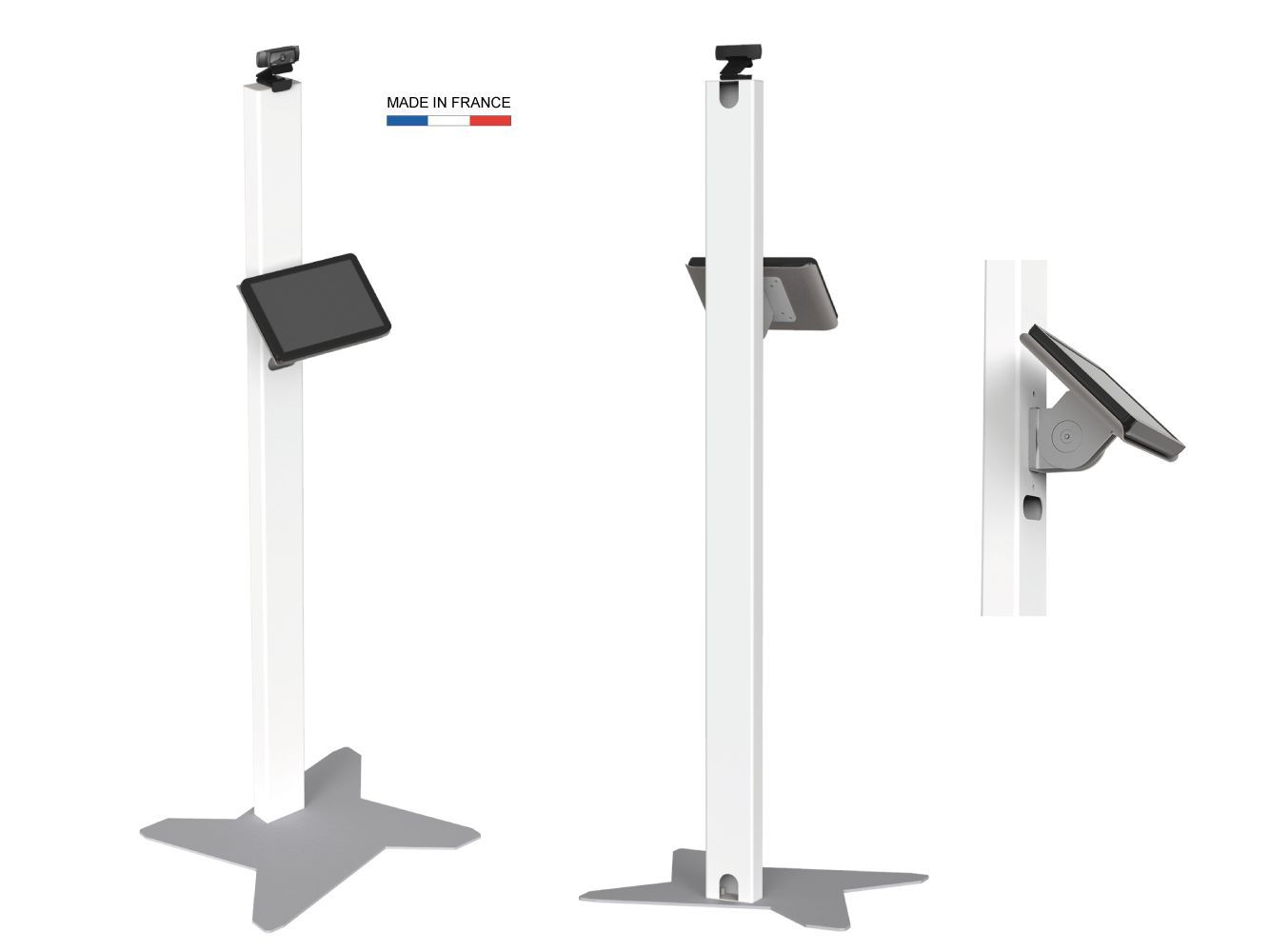 Borne interactive Welcome One - personnalisable avec tablette tactile et webcam_0