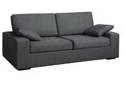 Neptune 3 Microfibre Fixe Places Canapé Ébène Noir Tissu jGMSUpLqzV