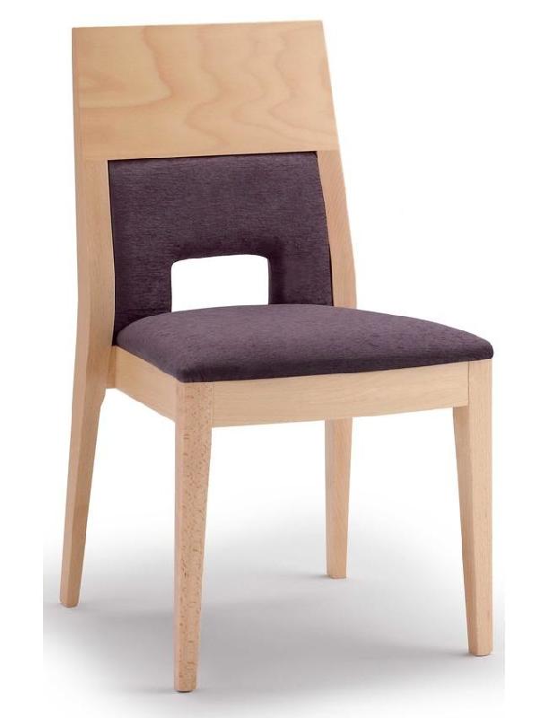 Chaise de restaurant Sigrid/DO - assise et dos rembourrés - dos ouvert_0