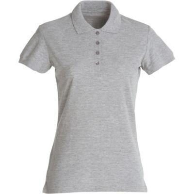 Clique polo basic femme gris chiné xxl_0