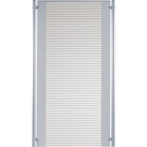 Cloisons séparatrices de bureaux en polycarbonate transparent strié - Hauteur 1,6m - Largeur 80cm_0