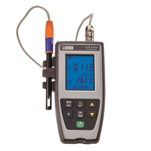 Conductimètre portable étanche ip67 - 0,050 us/cm à 500 ms/cm - tds/salinité - mémori - CARCA10141_0
